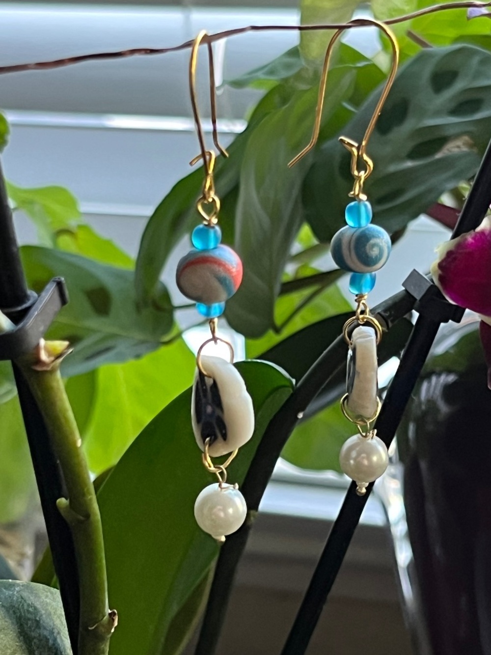 Polymer clay earrings